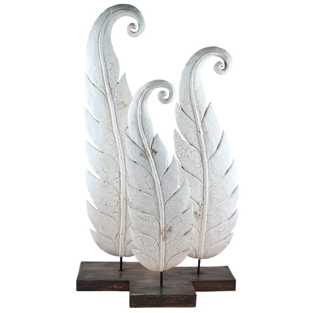 Leaf Carving on Stands & Teak Panel