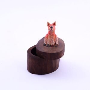 Wooden Box Lid Teddy Bear 011