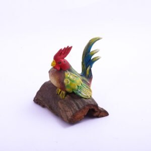 Sawdust Rooster Figurines 051