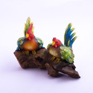 Sawdust Rooster Figurines 056