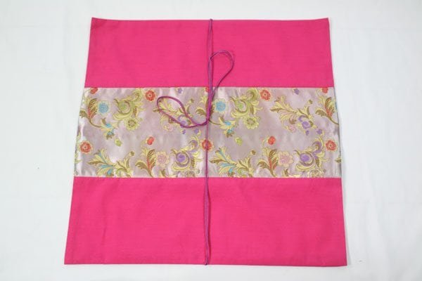 Thai handicrafts wholesale pillow covers (28) Thai pillow cover in pink color with flower pattern