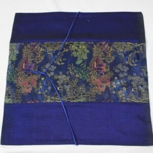 Thai cushion cover in blue color with chinese pattern