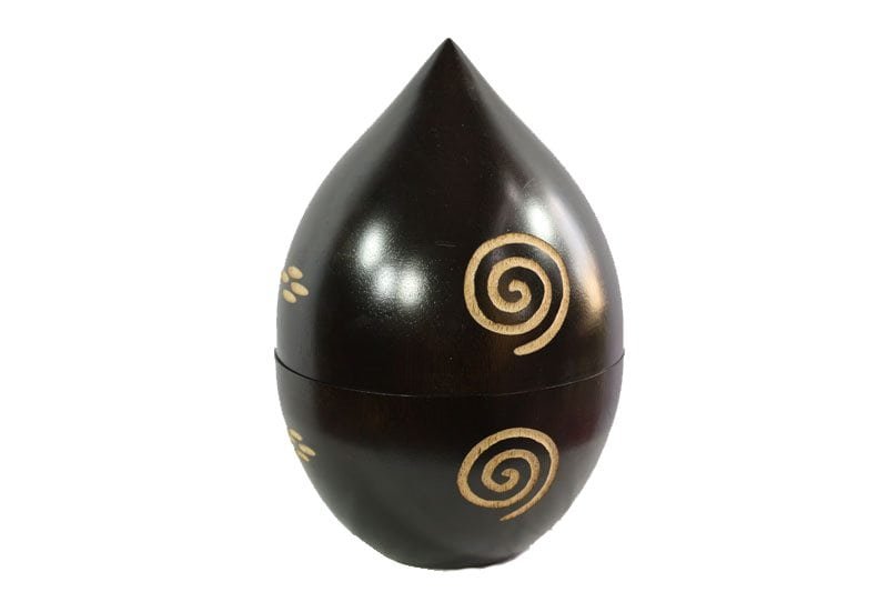 mango_wood_container_chiangmai_handicrafts_wholesale_cm00417012 Thailand handicrafts Wholesale Mango Wood Container in brown color with stripes design