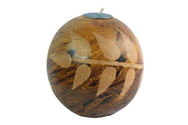 mango_wood_round_candle_holder_thailand_handicrafts_wholesale_cm03003012 Thailand Handicrafts Wholesale Mango Wood Round Candle Holder with leaf pattern