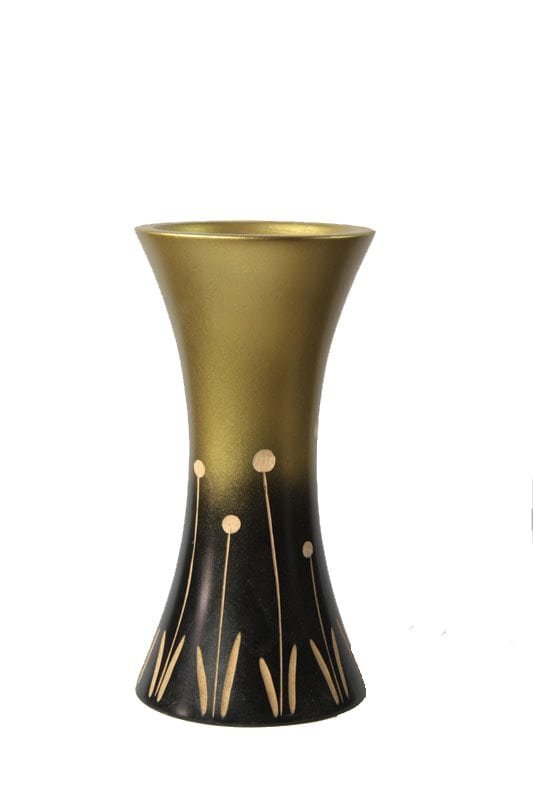 mango_wood_vase_chiang_mai_wholesale_handicrafts_cm00750012 Small Mango Wood Vase with floral design