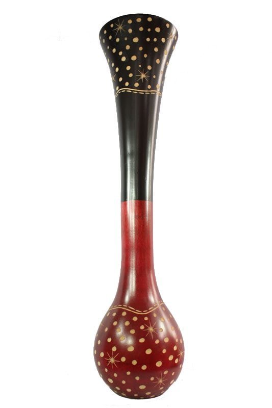 Mango Wood Vase with spots design