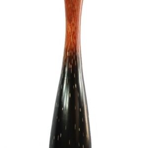 Mango Wood Vase with stripes design