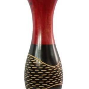 Mango Wood Vase with spots design