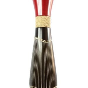 Mango Wood Vase with stripes design