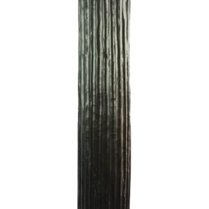 Large Mango Wood Vase with Stripes design