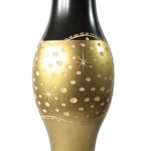 Thailand handicrafts Wholesale Large Mango Wood Vase with spots design