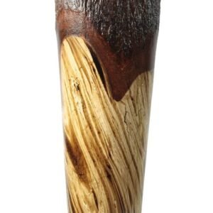 Thailand handicrafts Wholesale Large Mango Wood Vase with stripes design