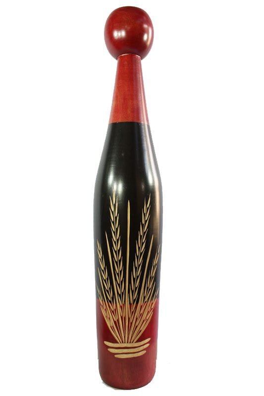 mango_wood_vase_chiangmai_wholesale_handicrafts_cm00756012 Mango Wood Vase with leaf pattern