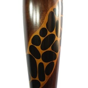 Thailand handicrafts Wholesale Large Mango Wood Vase with spots pattern