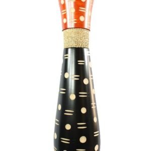 Mango Wood Vase with spots design