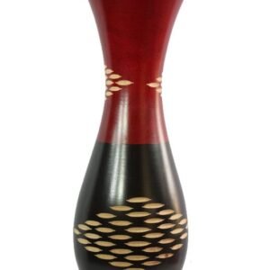 Mango Wood Vase with spots design