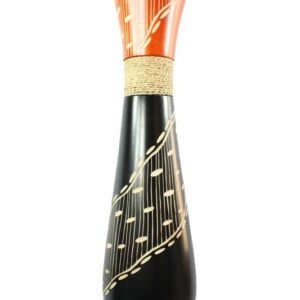 Mango Wood Vase with spots design