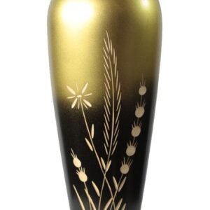 Chiang Mai handicrafts Wholesale Large Mango Wood Vase with floral pattern