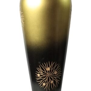 Chiang Mai handicrafts Wholesale Large Mango Wood Vase with flower pattern