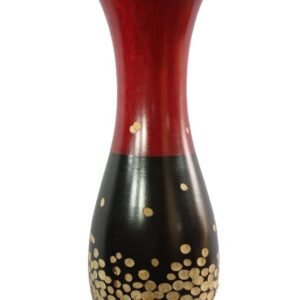 Mango Wood Vase with spots design