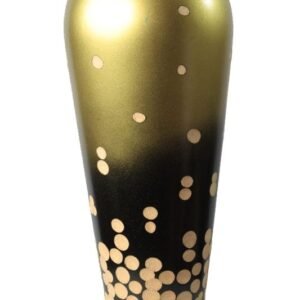 Large Mango Wood Vase with spots design