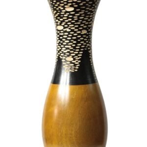 Mango Wood Vase with spots design