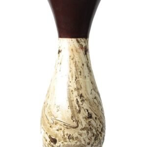 Mango Wood Vase with marbled design