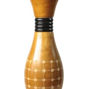Mango Wood Vase with spots design