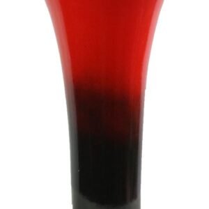 Thailand handicrafts Wholesale Large Mango Wood Vase in black and red color