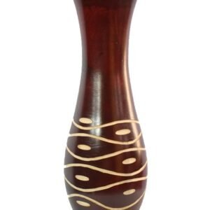 Mango Wood Vase with spots design