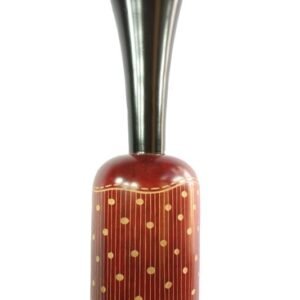 Thailand handicrafts Wholesale Large Mango Wood Vase with spots design