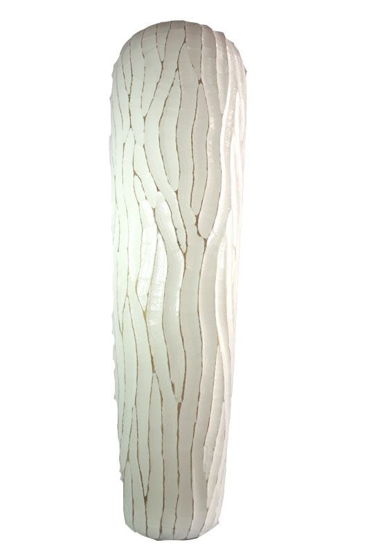 mango_wood_vase_thailand_handicrafts_wholesale_cm00143012 Large Mango Wood Vase in white color