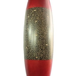 Thailand handicrafts Wholesale Large Mango Wood Vase with spots design