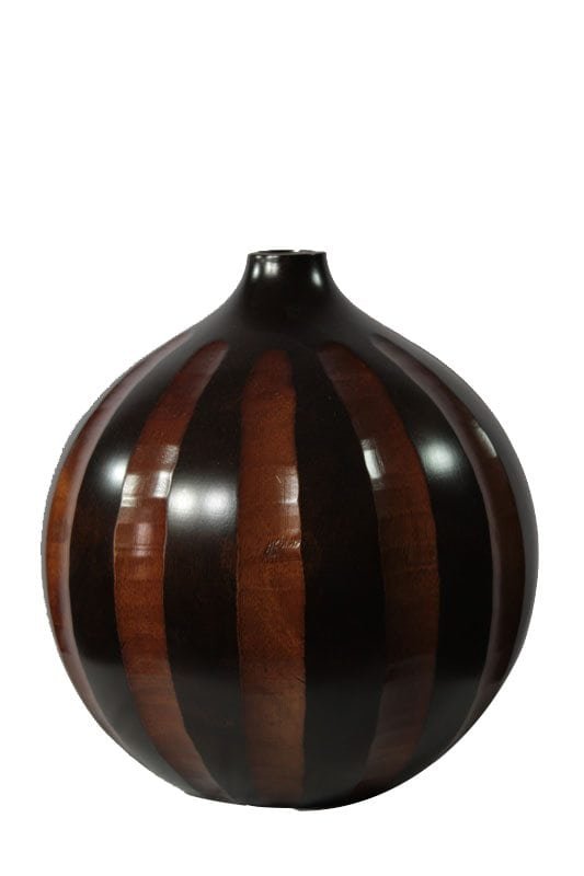 mango_wood_vase_thailand_handicrafts_wholesale_cm00154012 Large Mango Wood Vase with stripes design