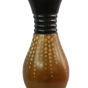 Mango Wood Vase with spots design