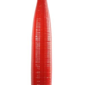 Large Mango Wood Vase in red color