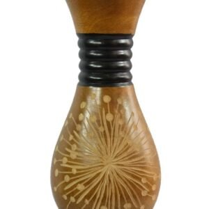 Mango Wood Vase with spots design