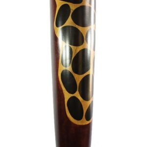 Large Mango Wood Vase with spots design