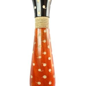 Mango Wood Vase with spots design