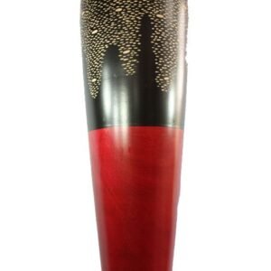 Thailand handicrafts Wholesale Large Mango Wood Vase with spots design