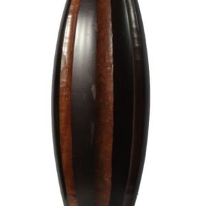 Thailand handicrafts Wholesale Large Mango Wood Vase with stripes design