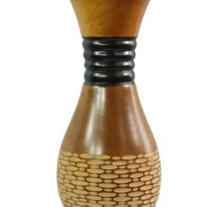 Mango Wood Vase with spots design