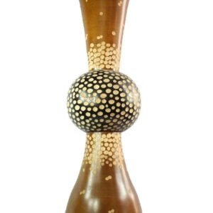 Mango Wood Vase with spots design