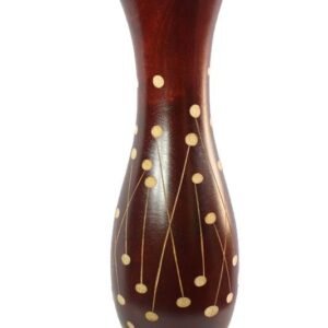 Mango Wood Vase with spots design