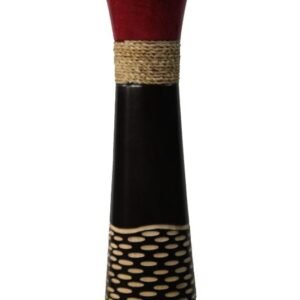 Thailand handicrafts Wholesale Large Mango Wood Vase with spots design