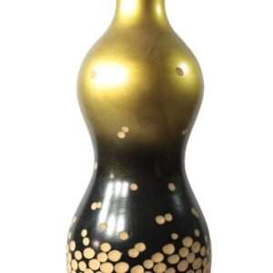 Large Mango Wood Vase with spots design