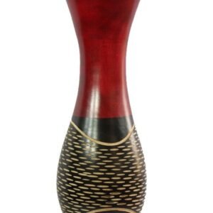 Mango Wood Vase with spots design