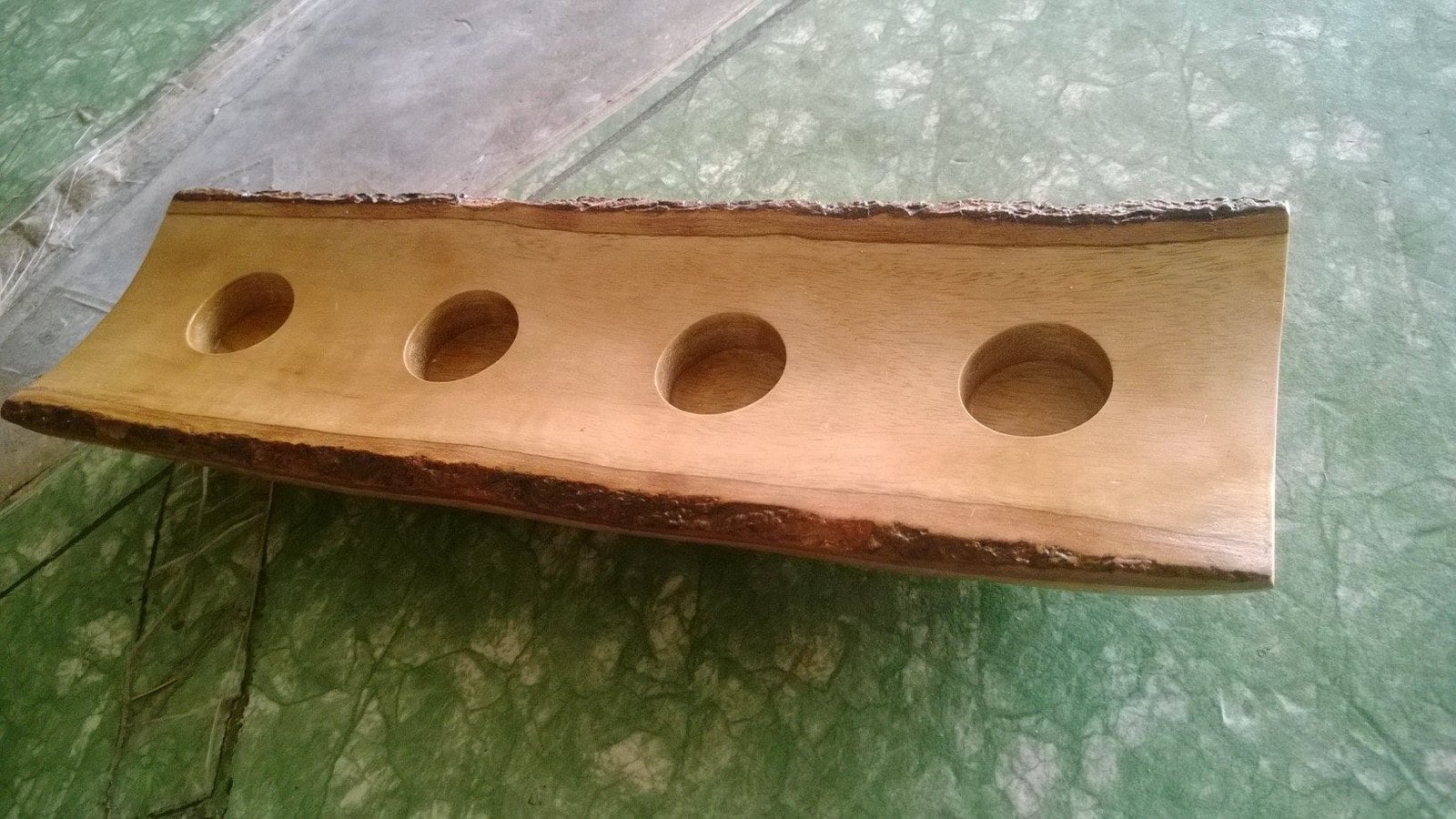 mango wood tea light candle holder for wholesale