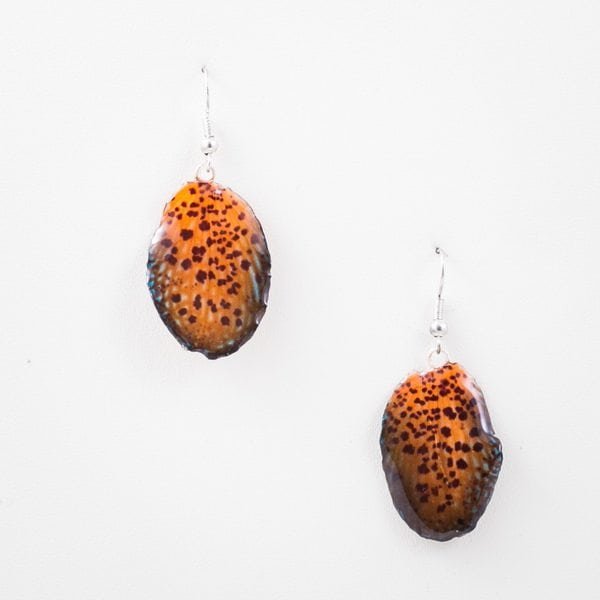 Real_Flower_Jewelry_Bellatulum_Petal_Earrings (7) Real flower jewelry wholesale Bellatulum petal earrings in orange color