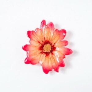 Real orchid flower jewelry Daisy necklace in pink color